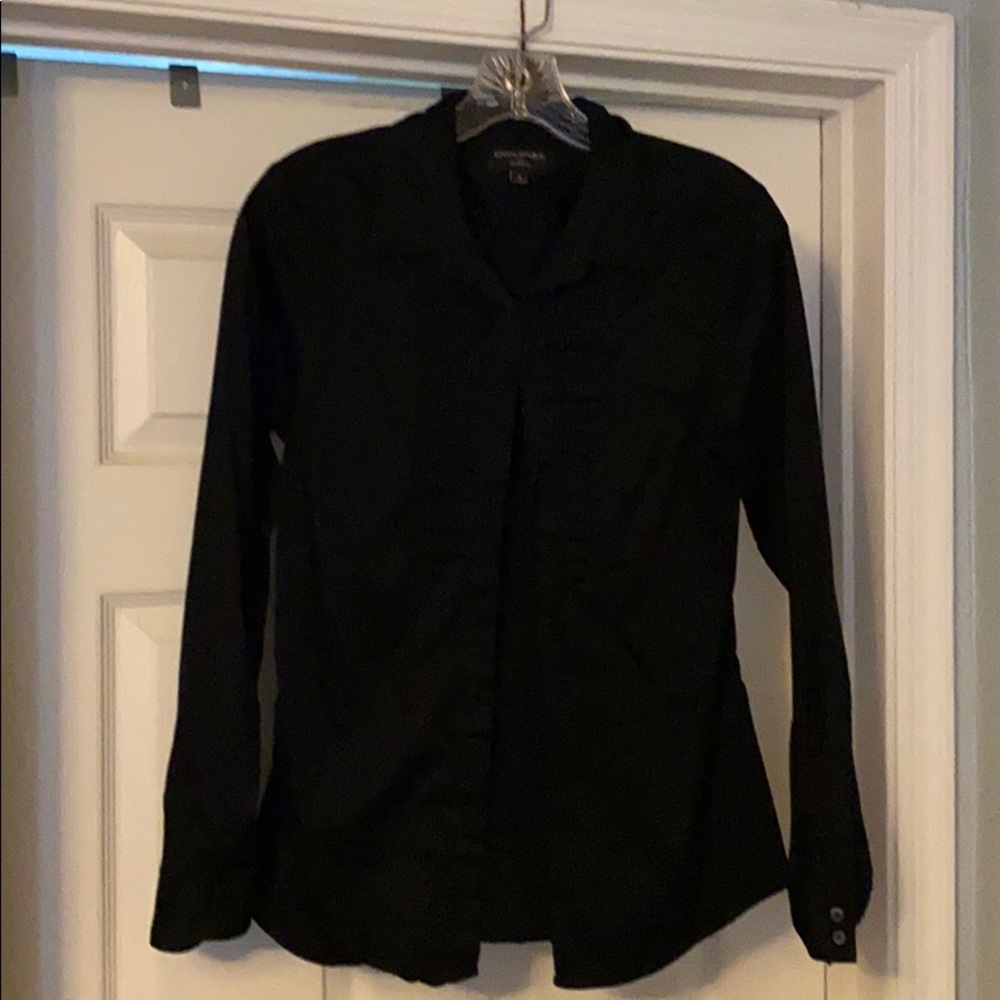 Banana republic black long sleeves dress shirt